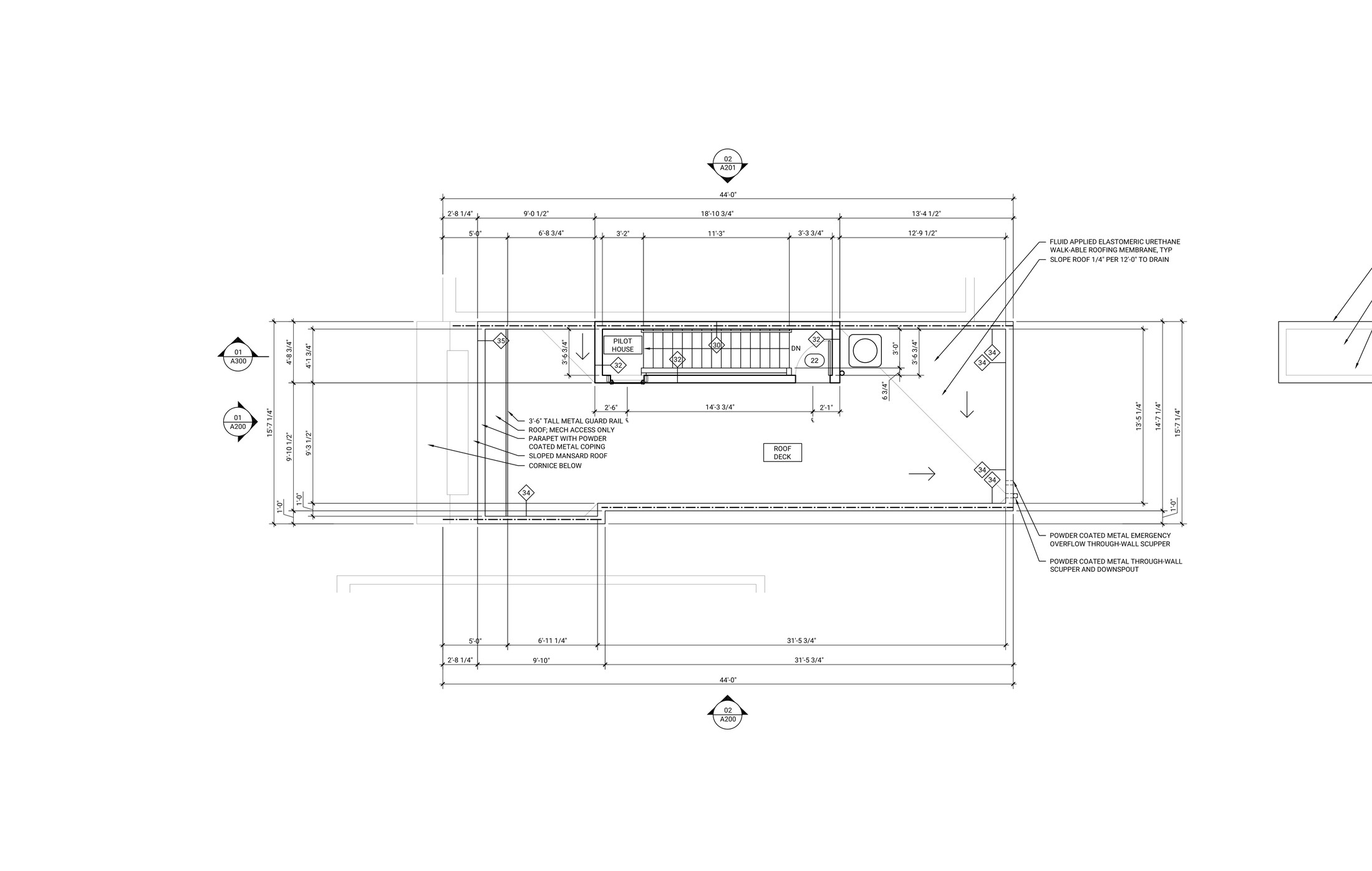 Roof Plan — 1915 Fitzwater Street